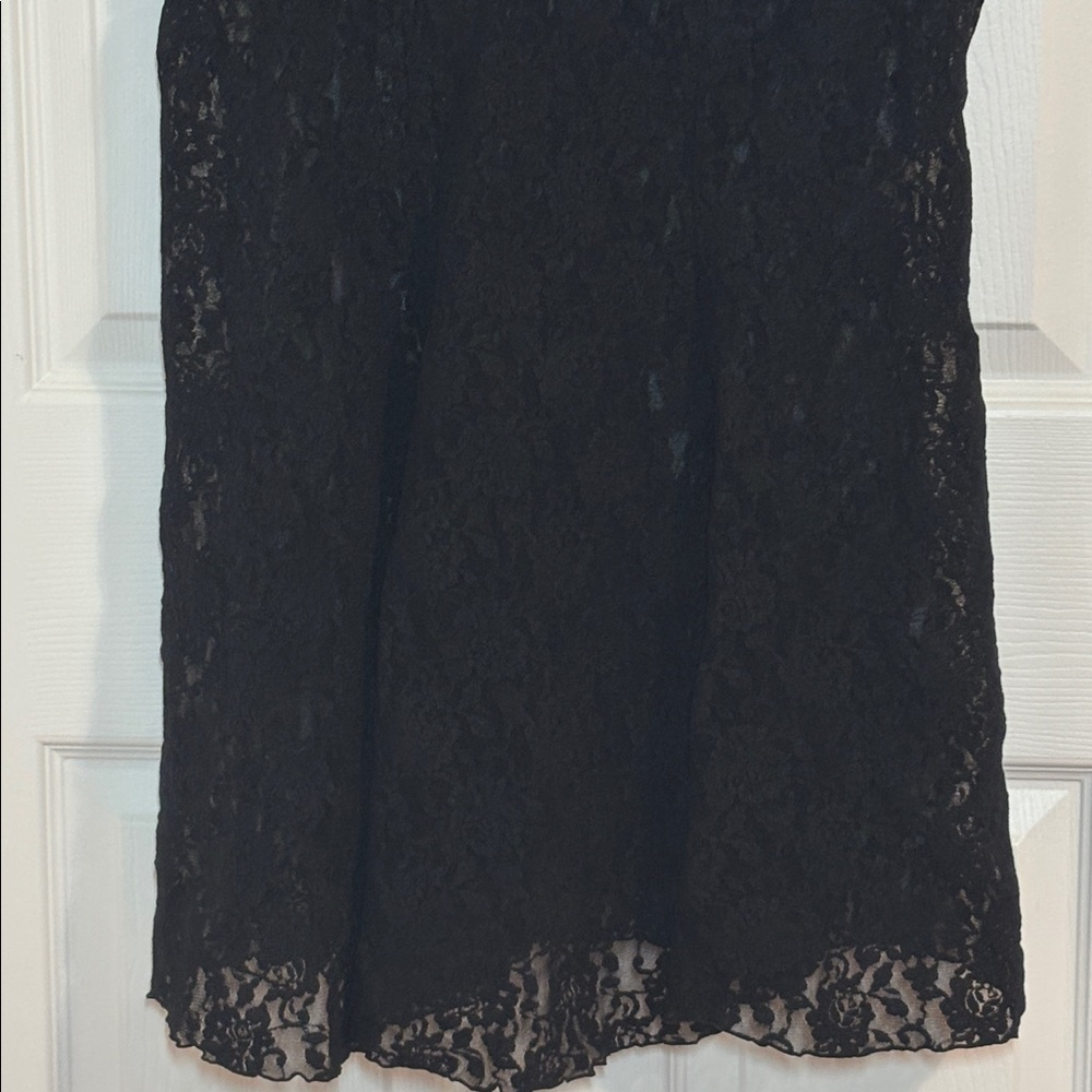 Cacique Black Lace Chemise, negligée, 18/20 - Picture 2 of 11